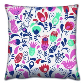 Aberto Design Cojín A14657 43x43 cm, 50% Algodón 50% Poliéster, Relleno Silicona, Lavable